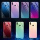 Hurtel Gradient Glass etui pokrowiec nakładka ze szkła hartowanego Huawei P Smart 2019 czarno-niebieski uniwersalny 8