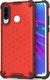 Hurtel Honeycomb etui pancerny pokrowiec z żelową ramką Huawei P30 Lite czerwony uniwersalny 1