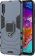 Hurtel Ring Armor pancerne hybrydowe etui pokrowiec + magnetyczny uchwyt Samsung Galaxy A70 niebieski uniwersalny 2