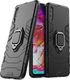 Hurtel Ring Armor pancerne hybrydowe etui pokrowiec + magnetyczny uchwyt Samsung Galaxy A70 czarny uniwersalny 1