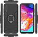 Hurtel Ring Armor pancerne hybrydowe etui pokrowiec + magnetyczny uchwyt Samsung Galaxy A70 czarny uniwersalny 6