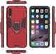 Hurtel Ring Armor pancerne hybrydowe etui pokrowiec + magnetyczny uchwyt Samsung Galaxy A50 czerwony uniwersalny 5