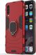 Hurtel Ring Armor pancerne hybrydowe etui pokrowiec + magnetyczny uchwyt Samsung Galaxy A50 czerwony uniwersalny 9