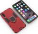Hurtel Ring Armor pancerne hybrydowe etui pokrowiec + magnetyczny uchwyt Samsung Galaxy A50 czerwony uniwersalny 10