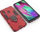 Hurtel Ring Armor pancerne hybrydowe etui pokrowiec + magnetyczny uchwyt Samsung Galaxy A40 czerwony uniwersalny 10
