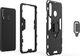 Hurtel Ring Armor pancerne hybrydowe etui pokrowiec + magnetyczny uchwyt Huawei P30 Lite czerwony uniwersalny 7