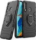 Hurtel Ring Armor pancerne hybrydowe etui pokrowiec + magnetyczny uchwyt Huawei P30 Lite czarny uniwersalny 1