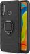 Hurtel Ring Armor pancerne hybrydowe etui pokrowiec + magnetyczny uchwyt Huawei P30 Lite czarny uniwersalny 2