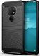 Hurtel Carbon Case elastyczne etui pokrowiec Nokia 7.2 / Nokia 6.2 czarny uniwersalny 1
