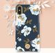 Kingxbar Kingxbar Blossom etui ozdobione oryginalnymi Kryształami Swarovskiego iPhone XS / iPhone X niebieski uniwersalny 6