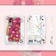 Kingxbar Kingxbar Blossom etui ozdobione oryginalnymi Kryształami Swarovskiego iPhone XS / iPhone X biały uniwersalny 4