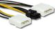 Qoltec Molex x2 - PCIe 6-pin, 0.15m, Czarny (50431) 1