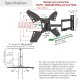 Barkan Uchwyt ścienny 3400L 40'' - 70'' 5