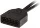 USB 19 pin - USB 9 pin, 0.15m, Czarny (ZUUS-173) 1