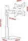 Red Eagle Stojak biurkowy Ax Flexi Duo Combo 13'' - 42'' 9