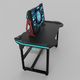 Biurko E-Blue EGT536BK Czarne 136.5 cmx80.3 cm 1