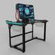 Biurko E-Blue EGT536BK Czarne 136.5 cmx80.3 cm 2