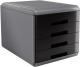 Arda organizer MyDesk szaro-czarny 4 szuflady (18P4PN) 1