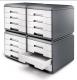 Arda organizer MyDesk szaro-czarny 4 szuflady (18P4PN) 2