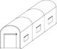 Funfit Szklarnia 400 cm x 200 cm x 250 cm 12