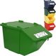 Kosz na śmieci Meva do segregacji 45L zielony 2