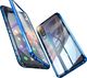 Dr. Fit Etui magnetyczne szklane Dr.Fit dwustronne do Xiaomi Mi 9 Niebieskie uniwersalny 1