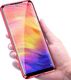 Dr. Fit Etui magnetyczne szklane Dr.Fit dwustronne do Xiaomi Redmi Note 7 Czerwone uniwersalny 2