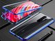 Dr. Fit Etui magnetyczne szklane Dr.Fit dwustronne do Redmi Note 8 Pro Niebieskie uniwersalny 3