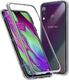 Dr. Fit Etui magnetyczne szklane Dr.Fit dwustronne do Samsung Galaxy A40 Srebrne uniwersalny 1