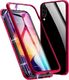 Dr. Fit Etui magnetyczne szklane Dr.Fit dwustronne do Galaxy A30S/A50/A50S Czerwone uniwersalny 1