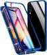 Dr. Fit Etui magnetyczne szklane Dr.Fit dwustronne do Galaxy A30S/A50/A50S Niebieskie uniwersalny 1