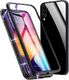 Dr. Fit Etui magnetyczne szklane Dr.Fit dwustronne do Galaxy A30S/A50/A50S Czarne uniwersalny 1