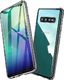 Dr. Fit Etui magnetyczne szklane Dr.Fit dwustronne do Samsung Galaxy S10 Plus Srebrne uniwersalny 1