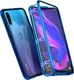 Dr. Fit Etui magnetyczne szklane Dr.Fit dwustronne do Huawei P30 Lite Niebieskie uniwersalny 1