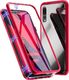 Dr. Fit Etui magnetyczne szklane Dr.Fit dwustronne do Huawei P20 Pro Czerwone uniwersalny 1