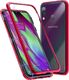 Dr. Fit Etui magnetyczne szklane Dr.Fit dwustronne do Samsung Galaxy A40 Czerwone uniwersalny 1