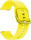 Alogy Gumowy pasek Alogy soft do Samsung Galaxy Watch Active 2 żółty uniwersalny 3