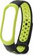 Alogy Sportowy pasek opaska alogy do Xiaomi Mi Band 3/4 czarno-zielony uniwersalny 1