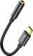 Adapter USB Baseus L54 USB-C - Jack 3.5mm Czarny  (6953156297845) 1