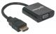 Adapter AV Manhattan HDMI - D-Sub (VGA) czarny (151467) 1