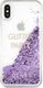 Guess Guess GUHCPXGLUQPU iPhone X/Xs fioletowy/purple hard case Liquid Glitter Party 2