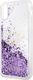 Guess Guess GUHCPXGLUQPU iPhone X/Xs fioletowy/purple hard case Liquid Glitter Party 3