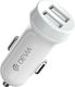 Ładowarka Devia Ładowarka samochodowa Devia Smart z kablem 8pin 2USB 3,1A biała 1