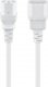 Kabel zasilający Goobay Goobay Power Cable C14 to C13. White. 0.5m 2