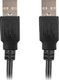 Kabel USB Lanberg USB-A - USB-A 1 m Czarny (CA-USBA-20CU-0010-BK) 2
