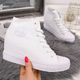 Big Star Trampki na koturnie sneakersy białe Big Star FF274A192 36 1