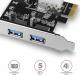 Kontroler Axagon PCIe 2.0 x1 - 2x USB 3.0 (PCEU-232VL) 2