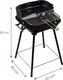 Goodhome Grill ogrodowy węglowy 33 cm x 33 cm 4
