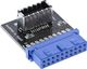 InLine USB 19 pin - USB 20 pin, Czarny (33446B) 1