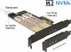 Karta sieciowa Delock PCIe-Card x4 > M2 KeyB + NVMe M.2 KeyM LowProfile 1
